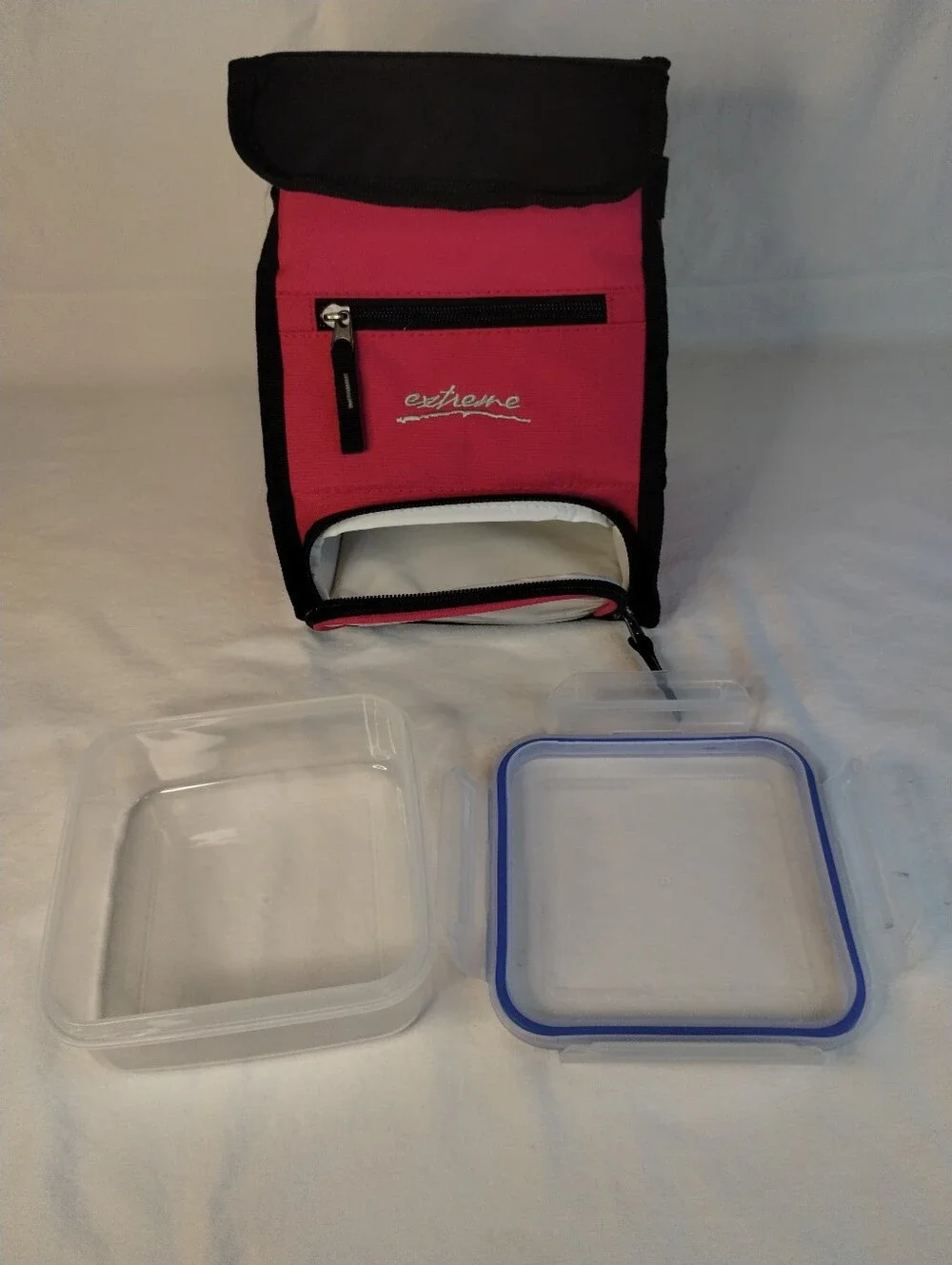 Extreme Pak dual-compartment insulated lunch box cooler bag